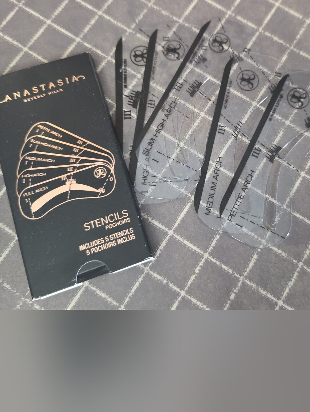 Anastasia Beverly Hills Brow Stencil Set - Black & Clear